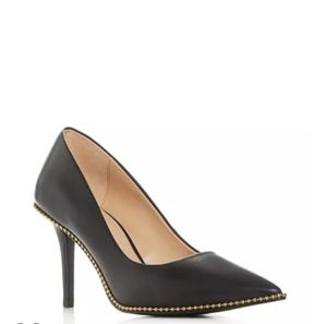 Coach Black leather pumps
